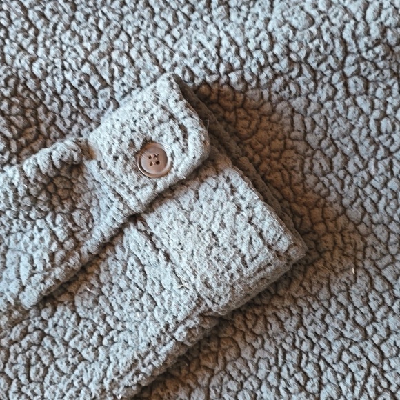 32 Degrees Heat Women's Sherpa Cozy Shirt Jacket, Shacket, Size M/L - Picture 2 of 4